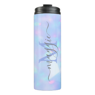 Garrafa Térmica Monograma de Script de Nome Personalizado