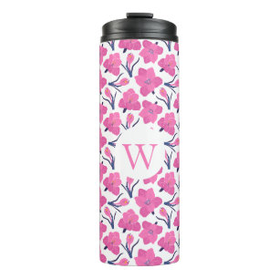 Garrafa Térmica Monograma Floral com Presente Personalizado Inicia