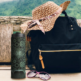 Garrafa Térmica Monograma Personalizado de Lágrimas de Bronze Stea