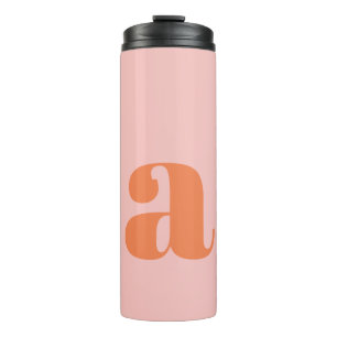Garrafa Térmica Monograma Retro Personalizado para Damas de Honra