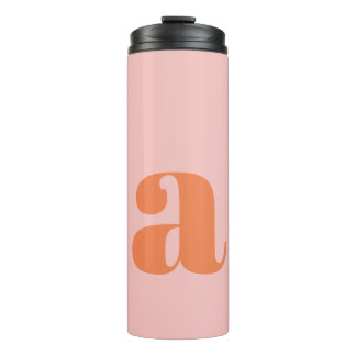 Garrafa Térmica Monograma Retro Personalizado para Damas de Honra 