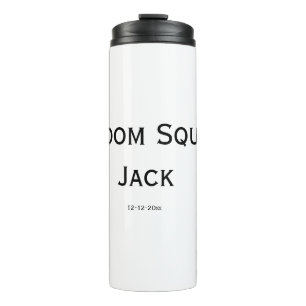 Garrafa Térmica monograma simples personalizado adicione seu nome