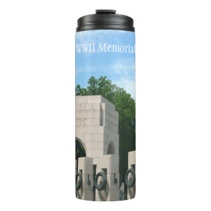 Garrafa Térmica Monumento a Washington e Memorial da II Guerra Mun