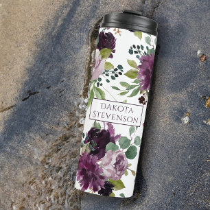 Garrafa Térmica Moody Passions Rosa De Vinho Roxo Dramático