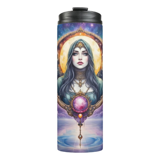 Garrafa Térmica Moonbound Dreamkeeper – Guardian of the Night.   (Frente)