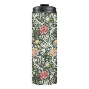 Garrafa Térmica Morris Cray Vintage Blossom Floral Design Verde
