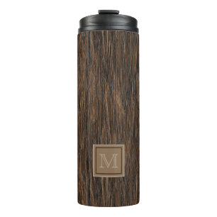 Garrafa Térmica Motif de Arte de Madeira de Latido Legal Personali