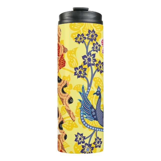 Garrafa Térmica Motivos batidos indonésios com um plano muito dist (Frente)