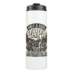 Garrafa Térmica Motocicleta Cool Papa Motociclista Vintage