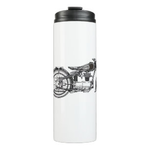 Garrafa Térmica Motocicleta Retroativa - Eu Amo Minha Motocicleta