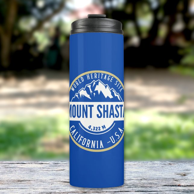 Garrafa Térmica Mount Shasta California Beautiful Landscape (Criador carregado)