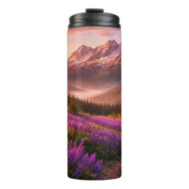 Garrafa Térmica Mountains and Wildflowers - 16 oz Thermal Tumbler