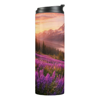 Garrafa Térmica Mountains and Wildflowers - 16 oz Thermal Tumbler