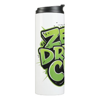 Garrafa Térmica Mug com estilo de Grafite Zero Drama Gen Z engraça