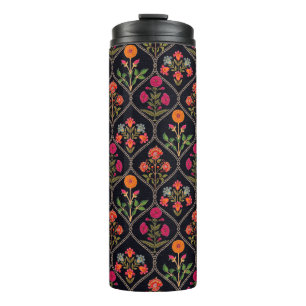 Garrafa Térmica mughal motif Kani Padrão de ornamentação multicolo
