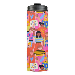 Garrafa Térmica Mulheres empoderadas - Tumbler na diversidade