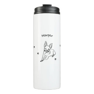 Garrafa Térmica Na moda Chihuahua: Arte Personalizada em Linha