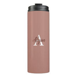 Garrafa Térmica Na moda Cinnamon Monograma Tumbler Térmico