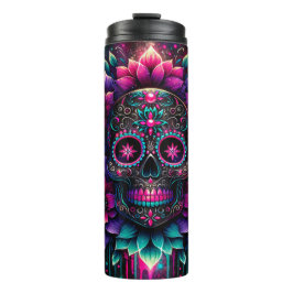 Garrafa Térmica Na moda Sugar Skull