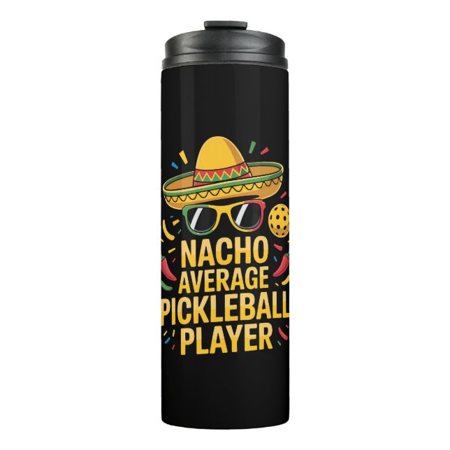 Garrafa Térmica Nacho Average Pickleball Player (Frente)
