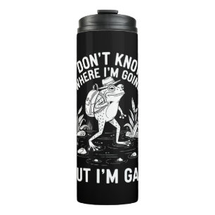 Garrafa Térmica Não Sei Para Onde Estou Indo, Mas Sou o Sapo Gay