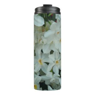 Garrafa Térmica Narciso Branco Delicado de Paperwhite Flores