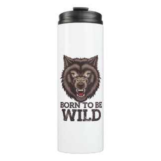 Garrafa Térmica Nascer de ser Lobo Selvagem: Espírito Alfa Indomad