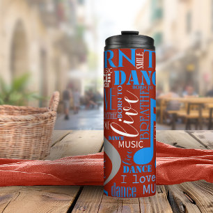 Garrafa Térmica Nascer to Dance Blue/White/Any Color ID277