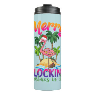 Garrafa Térmica Natal de bloqueio de feliz   Natal em julho