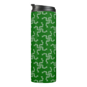 Garrafa Térmica Natal Garland Green, decoração de Natal