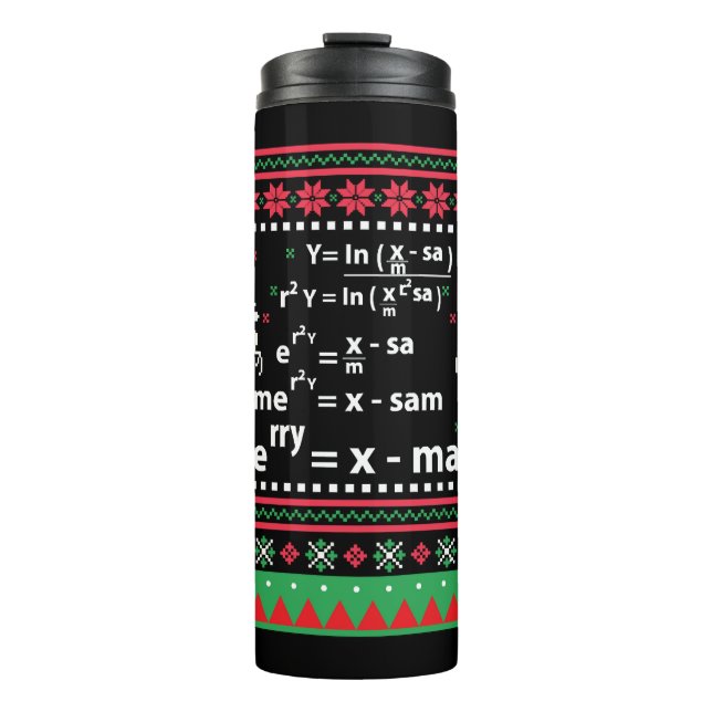 GARRAFA TÉRMICA  NATAL MATEMÁTICO (Frente)