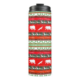 Garrafa Térmica Natal na floresta