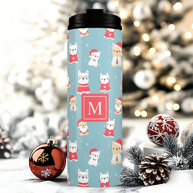 Garrafa Térmica Natal Personalizado à Francesa (Criador carregado)