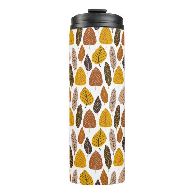 Garrafa Térmica Natural neutral colors leaves seamless pattern vec (Frente)