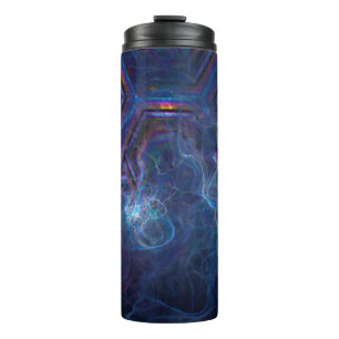 Garrafa Térmica Nebulosa Fractal abstrato e Morph Geométrico