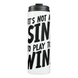 Garrafa Térmica Nenhum Pecado para Ganhar Placa de Jogos Peões Dec