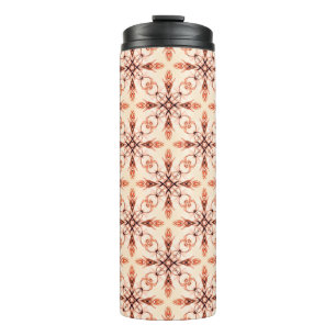 Garrafa Térmica Neo Victorian Brown Fractal Patterno