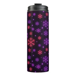 Garrafa Térmica Neon Snowflakes