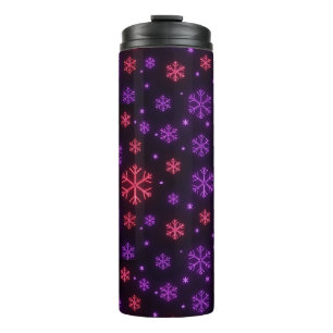 Garrafa Térmica Neon Snowflakes