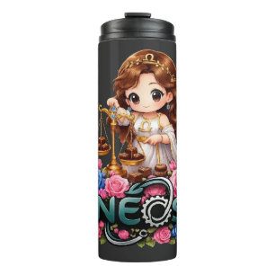 Garrafa Térmica Neos Kawaii Zodíaco Libra