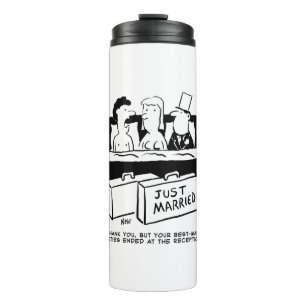 Garrafa Térmica Noite de Casamento em Lua de Honeymoon para Noiva 