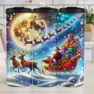 Garrafa Térmica Noite Silenciosa, Voo do Papai Noel