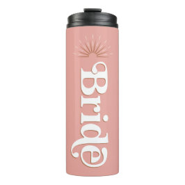 Garrafa Térmica Noiva Retro Groovy Hippie Blush da TRIXIE 70