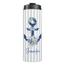 nome das listras náuticas azuis florais