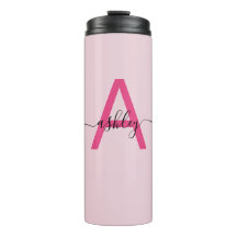 Nome de Monograma de Rapariga de Script Moderno Ro