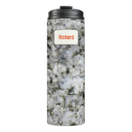 Garrafa Térmica Nome do costume da textura da rocha da geologia