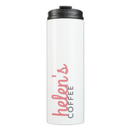 Garrafa Térmica Nome do Script - Presente Personalizado do Tumbler