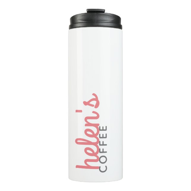 Garrafa Térmica Nome do Script - Presente Personalizado do Tumbler (Frente)