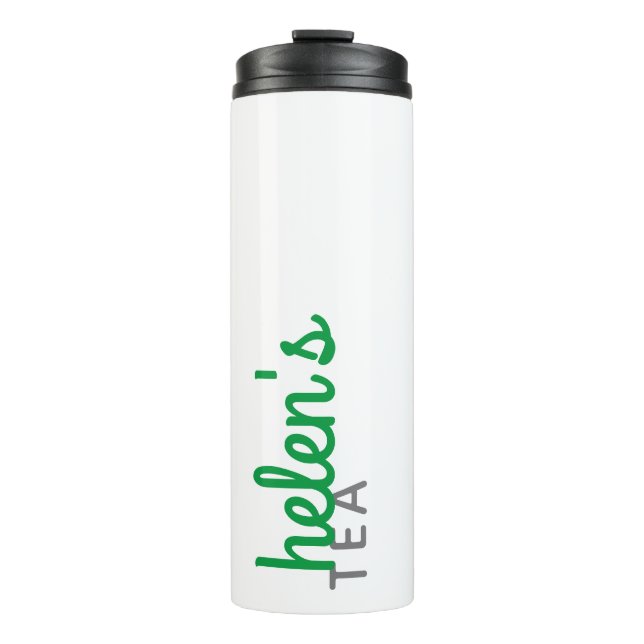 Garrafa Térmica Nome do Script Tea Tumbler Personalizado Gift Kell (Frente)