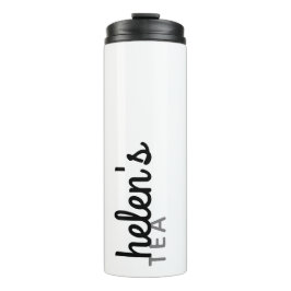 Garrafa Térmica Nome do Script Tea Tumbler - Presente Personalizad